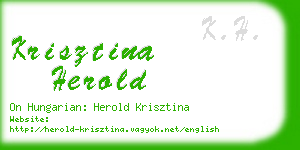 krisztina herold business card